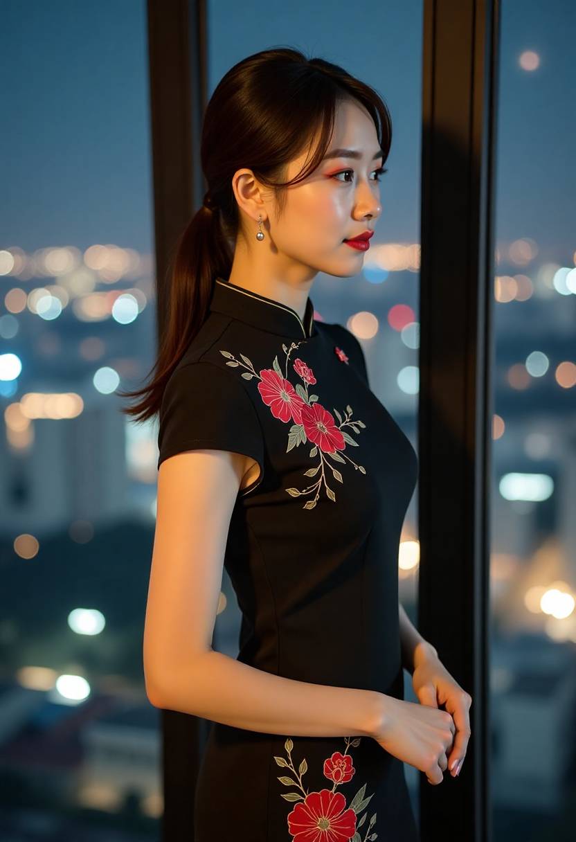 古画局部里的消夏人物