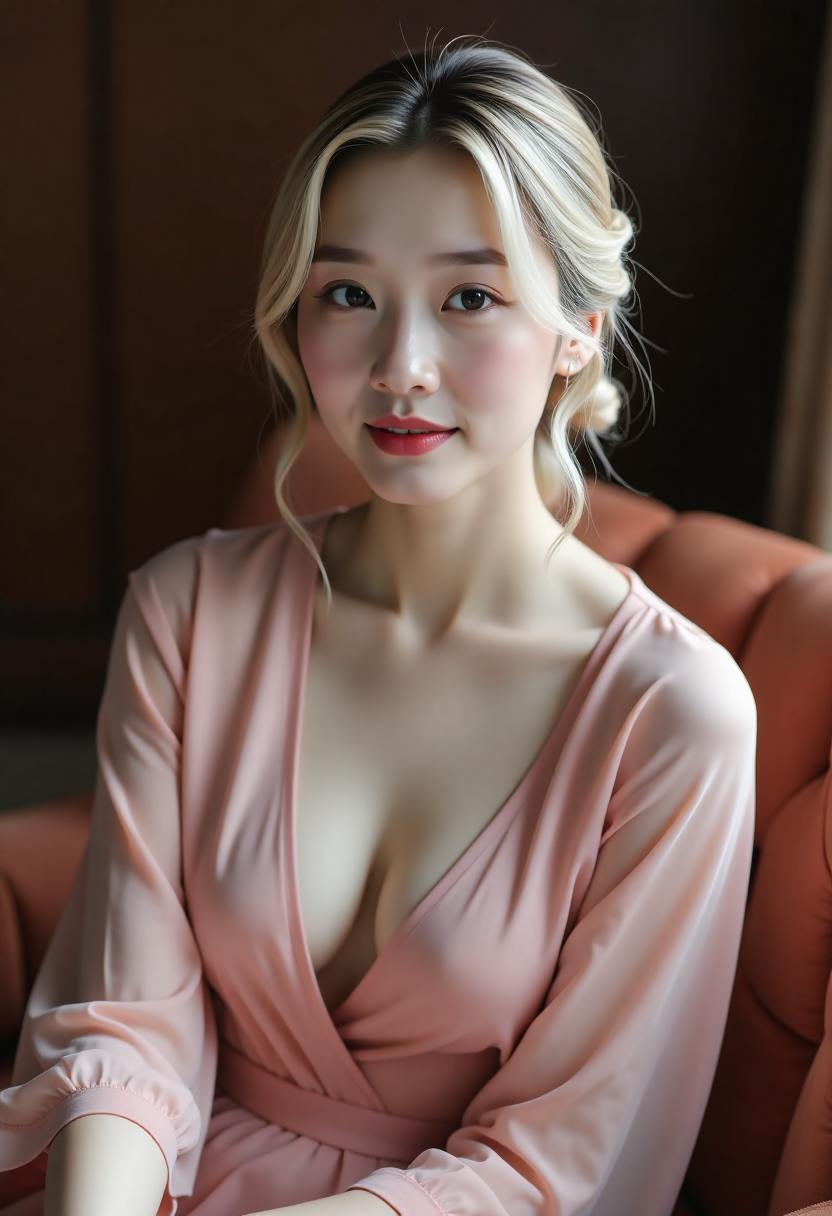 导演在竹林里看监视器